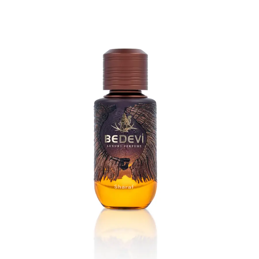 BEDEVi Sharaf Luxury Unisex Parfum, Eau de Parfum, Oriental Woody Fragrance, Amber, Saffron and Jasmine, 50ml